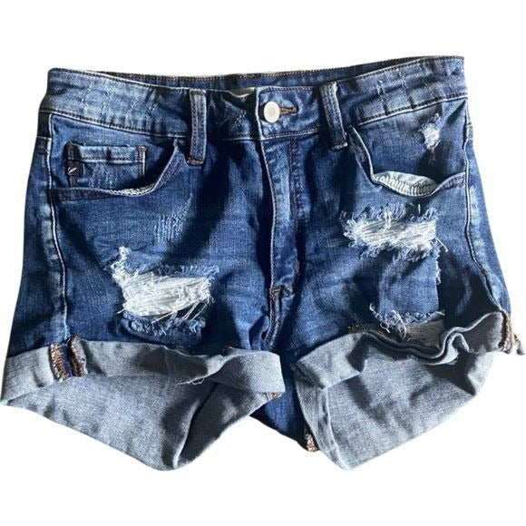 KanCan distressed stretch shorts size 5
