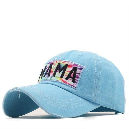 Distressed Mama Hat - blue nwt