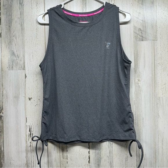 Juicy Couture Sport gray bottom cinched tank medium nwot