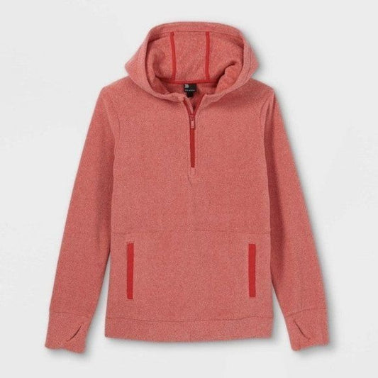 All in Motion kids fleece 1/4 zip pullover hoodie red 4/5 nwt