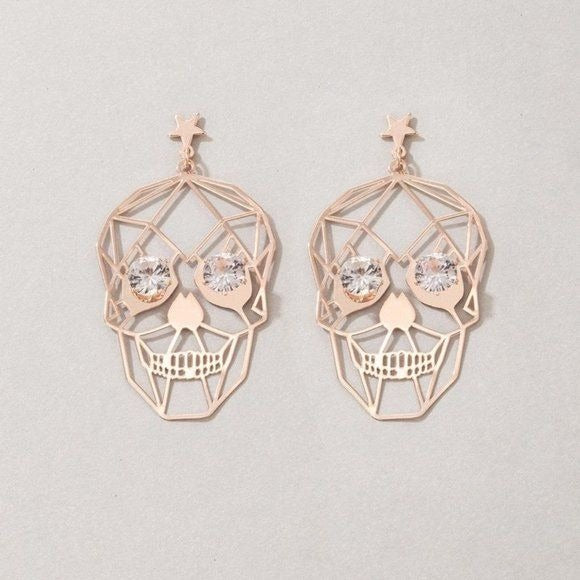 Sugar Skull Cutout Earrings
