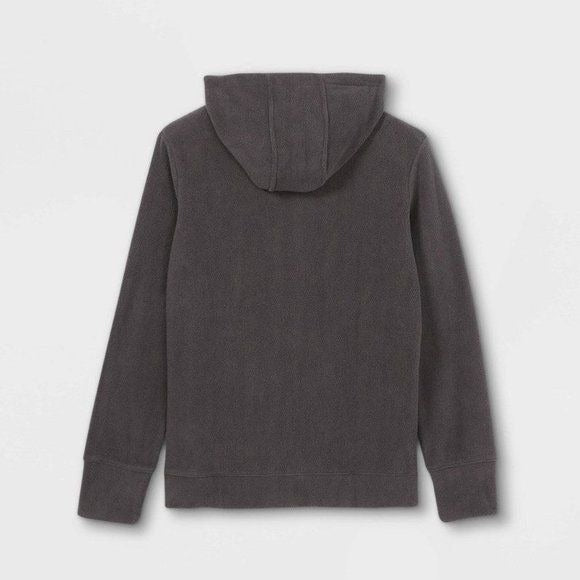 All in Motion kids fleece 1/4 zip pullover hoodie black 16 nwt