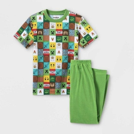 Minecraft 2pc pajama set 12/14 nwt