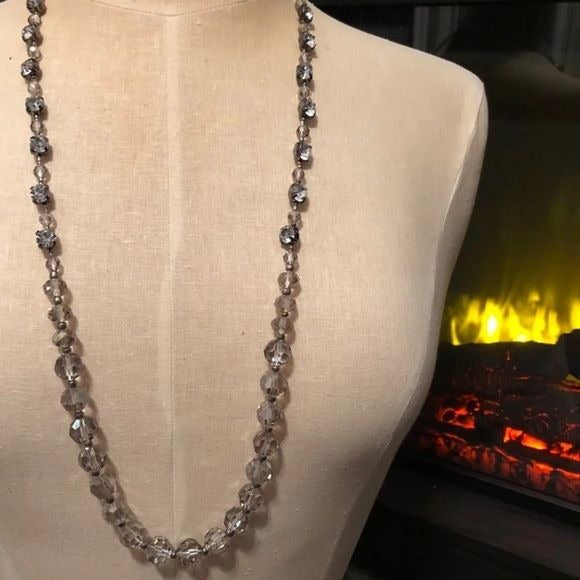 Ann Taylor Loft Faceted Beaded Necklace