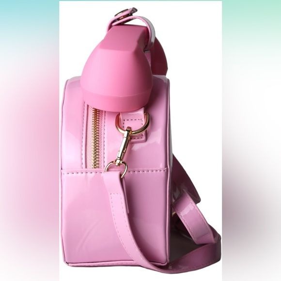 Retro Dial Telephone Crossbody Shoulder Bag Microphone Purse - Pink