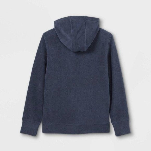 All in Motion kids fleece 1/4 zip pullover hoodie navy 4/5 nwt