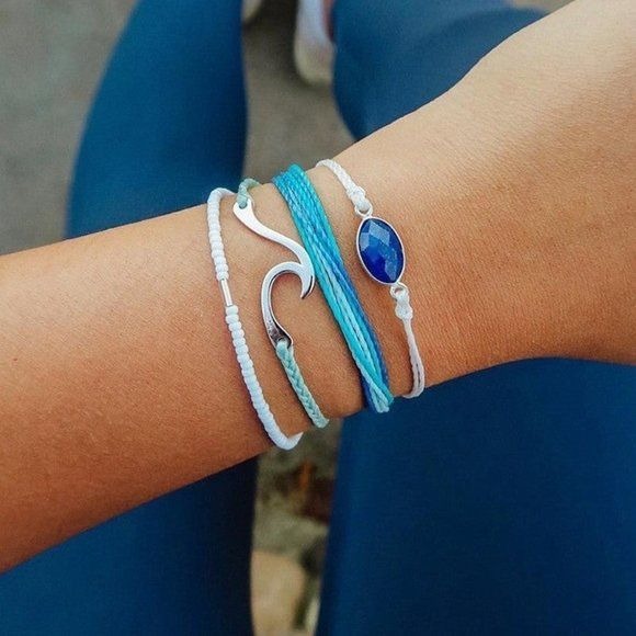 Blue Wave Bracelet Set