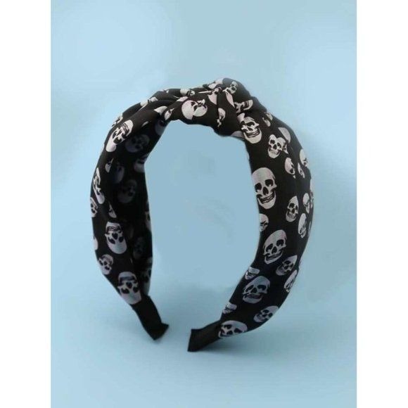 Skull Headband with Knotted Top