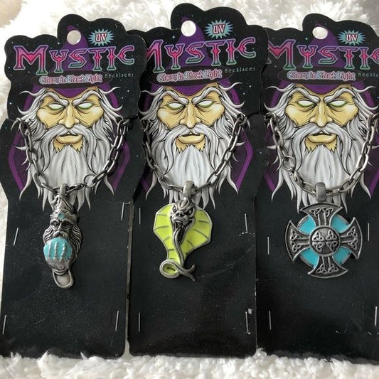 Mystic UV Glows in Blacklight Necklaces Lot of 3