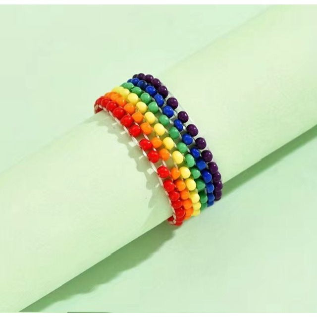 Rainbow stretch ring