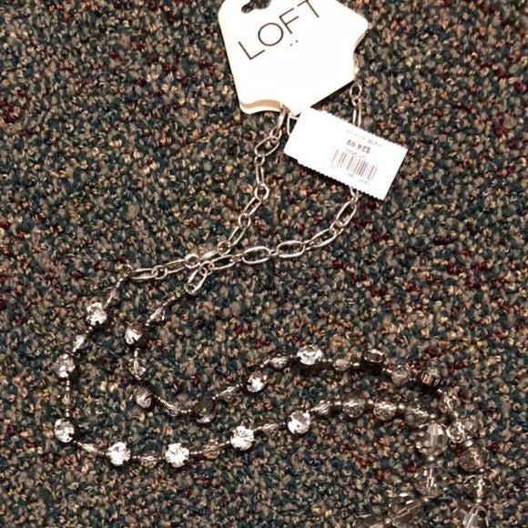 Ann Taylor Loft Faceted Beaded Necklace