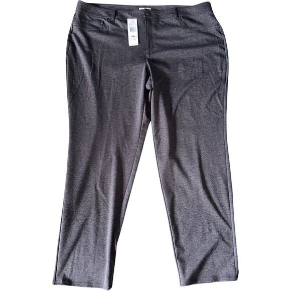 Jones New York gray stretch pants 22w nwt