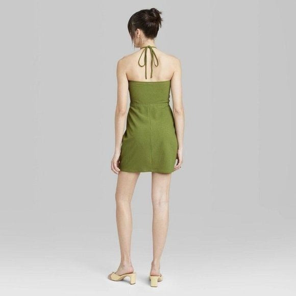 Wild Fable cut out bodycon green dress
